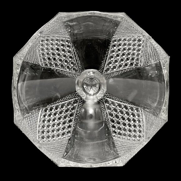 Antique 1896 Carmen by Fostoria 575 Panelled Diamond 4 Pcs Table Set EAPG Rare - Picture 6 of 16